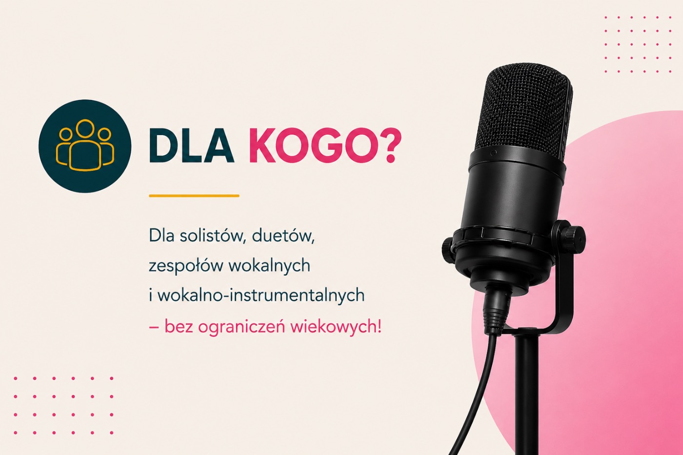 „Między Nutami” — III Ogólnopolski Festiwal Piosenki Online — plansza 2 z 6