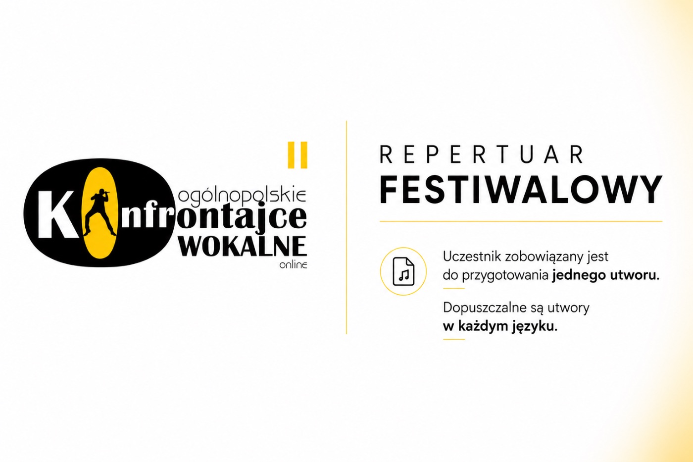 Ogólnopolskie „Konfrontacje Wokalne” Online — plansza 2 z 5