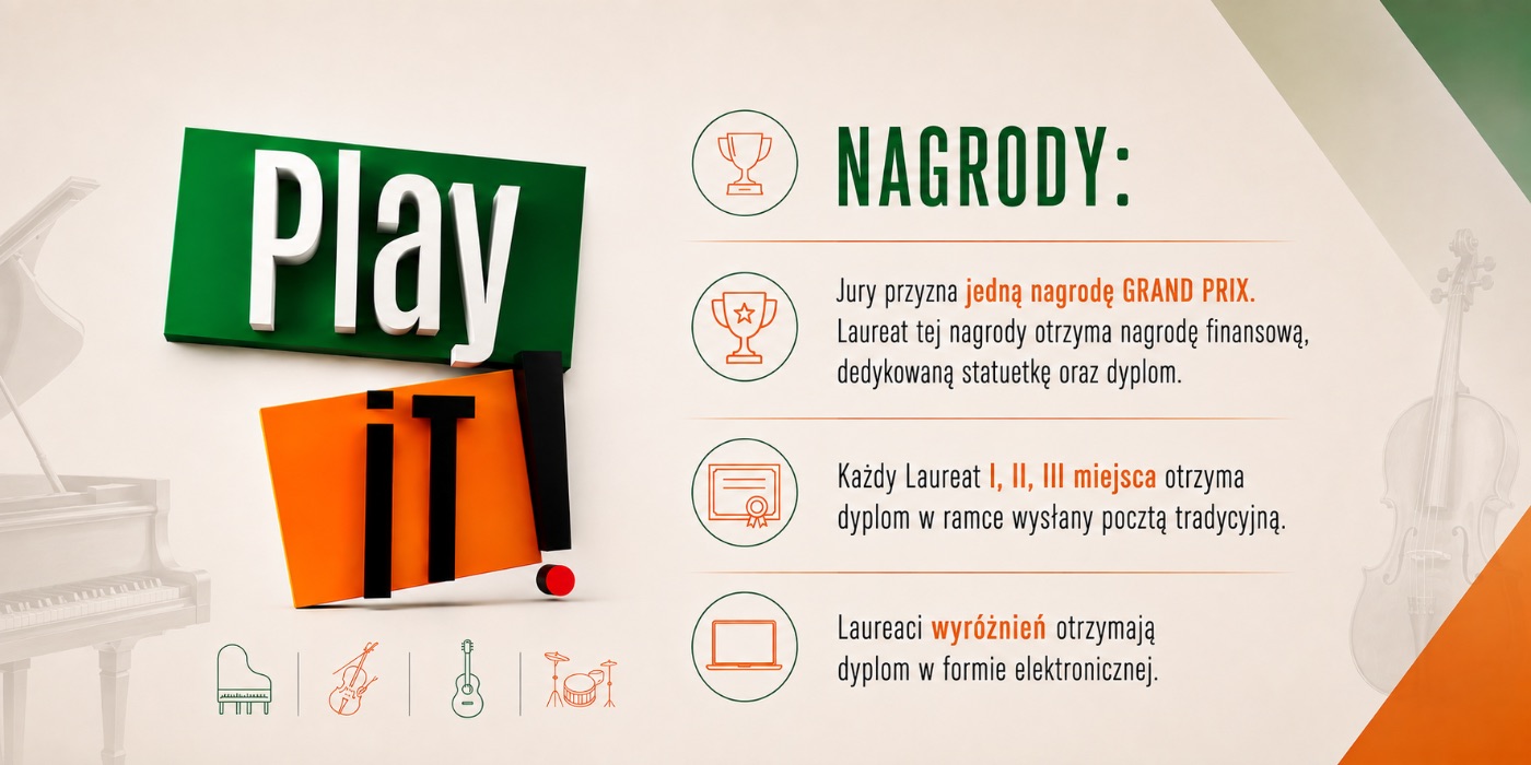 „PLAY IT!” — 2. Ogólnopolski Festiwal Instrumentalny Online — plansza 5 z 5